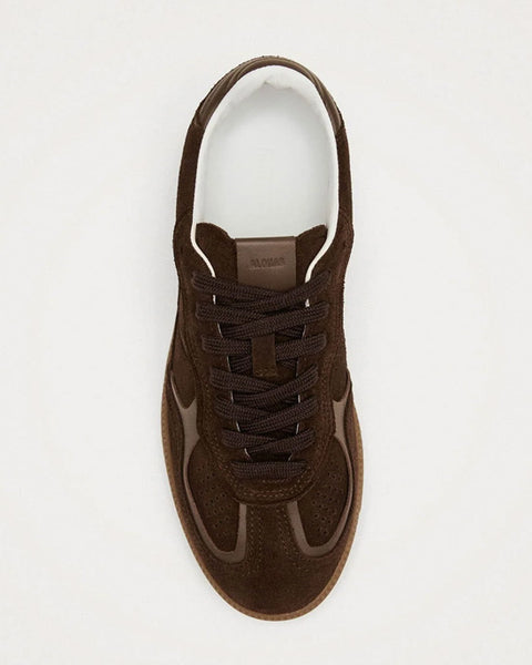 Rife Chocolate Brown Leather Sneakers - shopatstocks