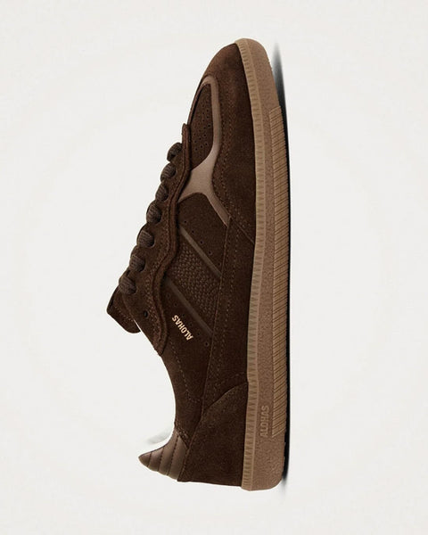 Rife Chocolate Brown Leather Sneakers - shopatstocks