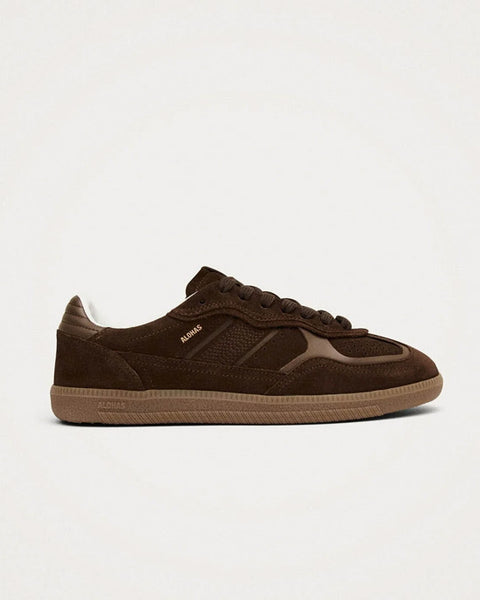 Rife Chocolate Brown Leather Sneakers - shopatstocks