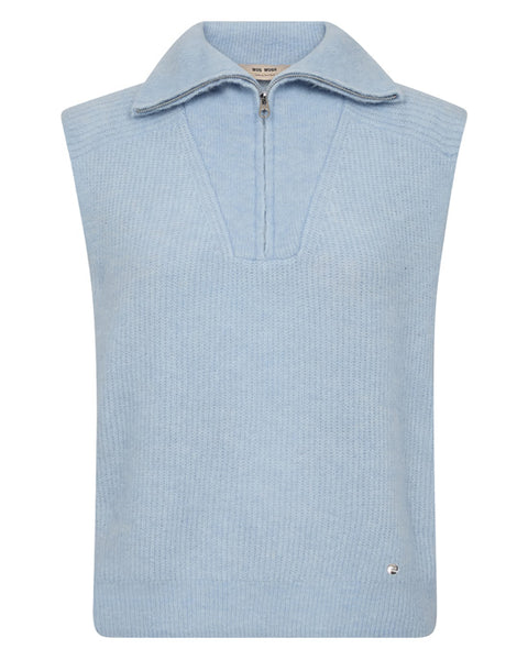 Thora Highneck SL Knit Skyway