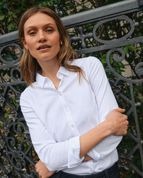 Tina Jersey Shirt White