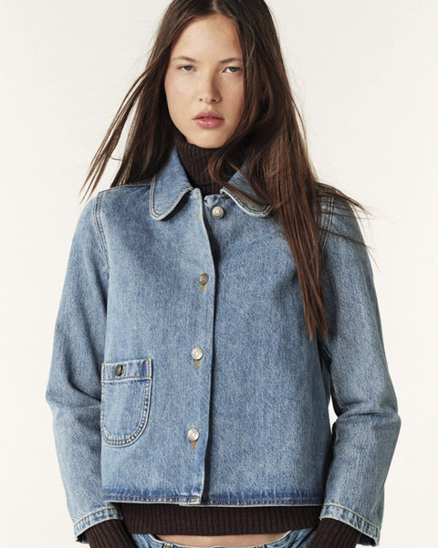 Tiny Denim Jacket Blue