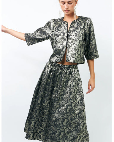 Trine Short Jacket Silver