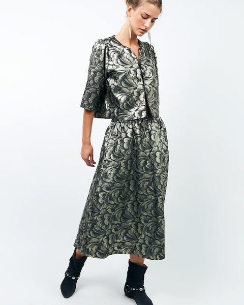 Trine Short Jacket Silver