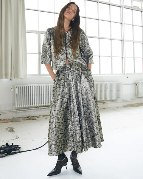 Trine Short Jacket Silver