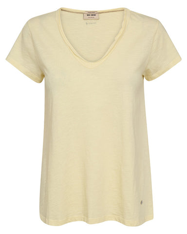 Tulli V Basic Tee French Vanilla