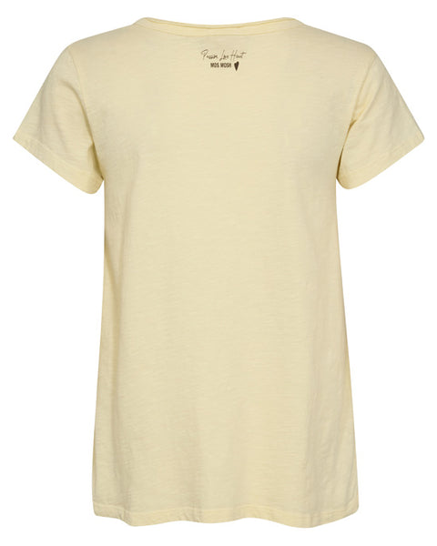 Tulli V Basic Tee French Vanilla