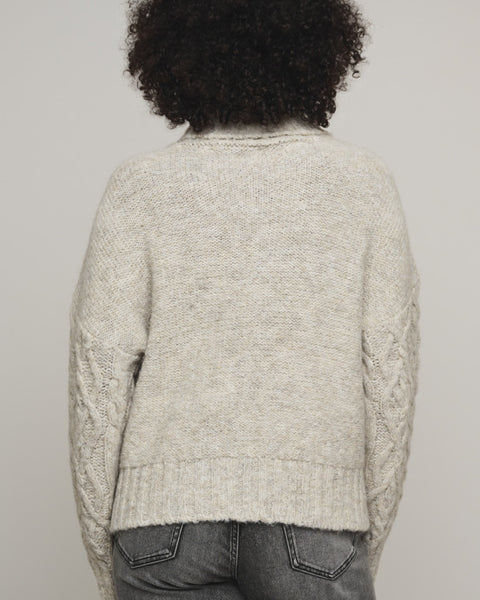 Twiggy Turtle Cable Knit Birch