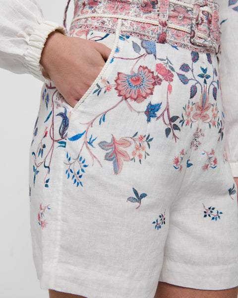 Villadea Shorts Grand Chintz Cream - shopatstocks
