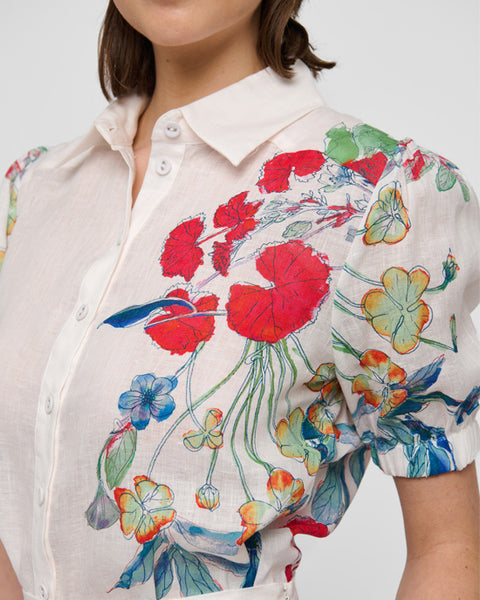 Violeta Shirt Floral Leche - shopatstocks