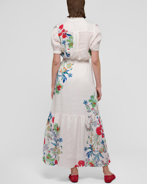 Paulina Skirt Floral Leche - shopatstocks