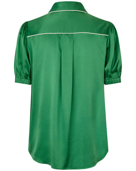 Violeta Silk Shirt Park Green - shopatstocks