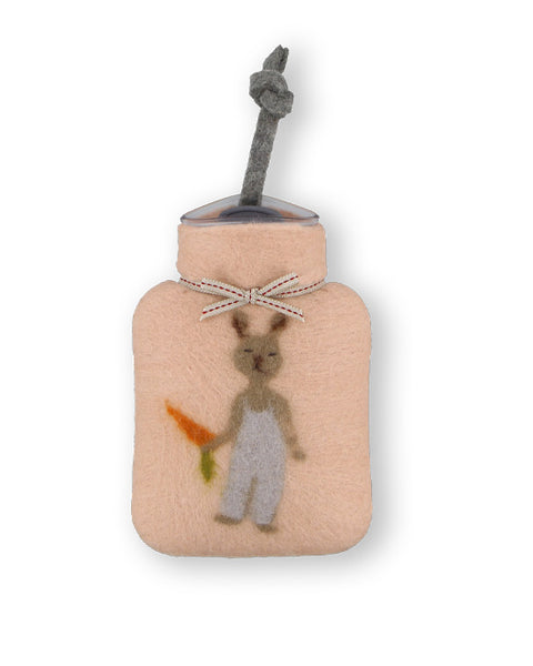 Small Hot water bottle 0,2l. Merino Wool