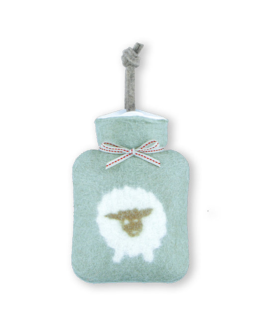Small Hot water bottle 0,2l. Merino Wool