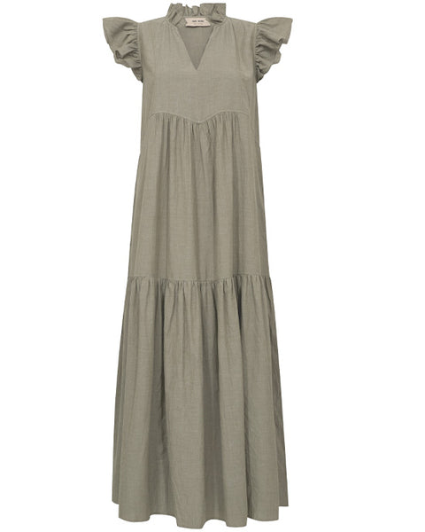 Waldy Izha Dress Burnt Olive - shopatstocks