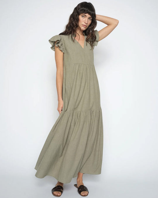 Waldy Izha Dress Burnt Olive
