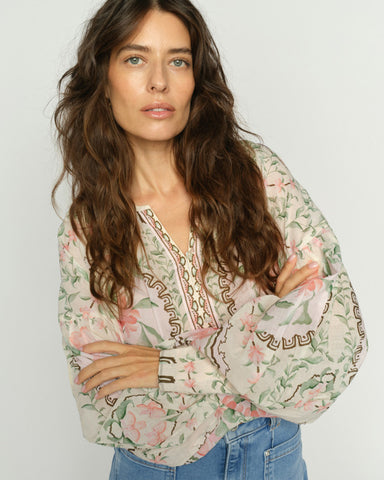 Wylde Orchid Blouse Turf Green - shopatstocks