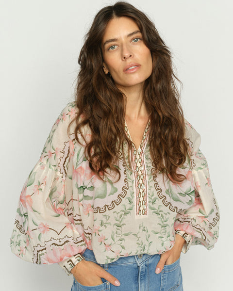 Wylde Orchid Blouse Turf Green - shopatstocks