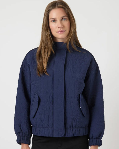 Yasfipura Quilted Jacket Navy
