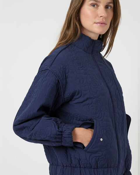 Yasfipura Quilted Jacket Navy