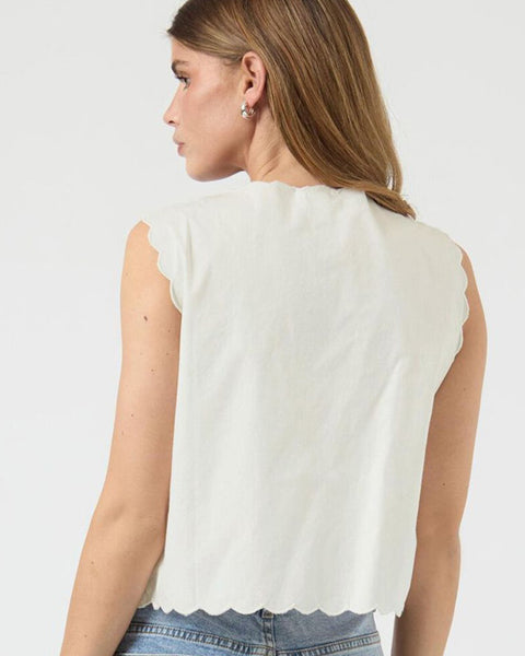 Yasthea Tie Top White