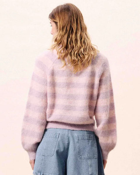 Yuliya Jumper Stripe Pale Rose - shopatstocks
