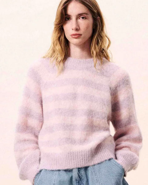 Yuliya Jumper Stripe Pale Rose - shopatstocks
