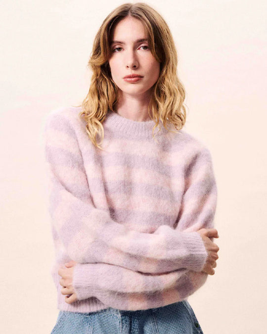 Yuliya Jumper Stripe Pale Rose