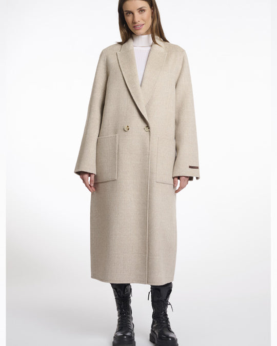 Adria Reversible Coat Birch Check