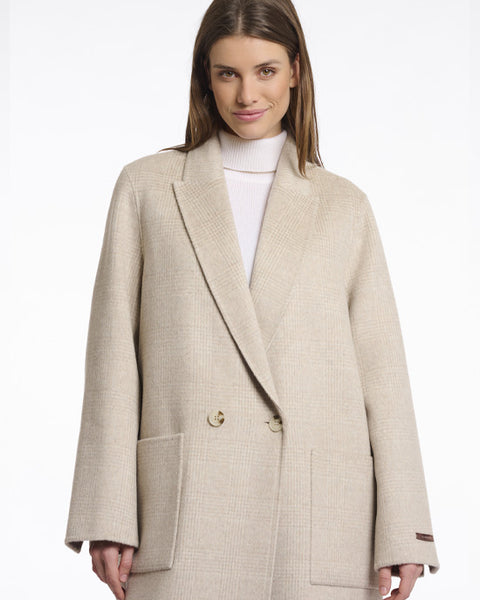 Adria Reversible Coat Birch Check