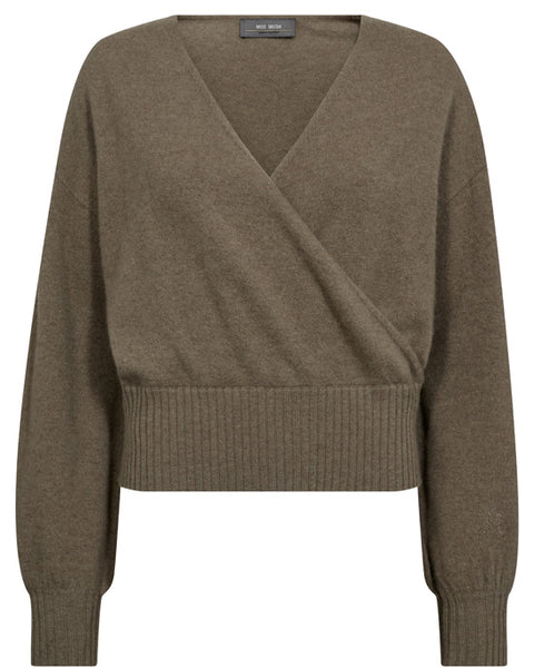 Ady Cashmere Wrap Knit Brindle