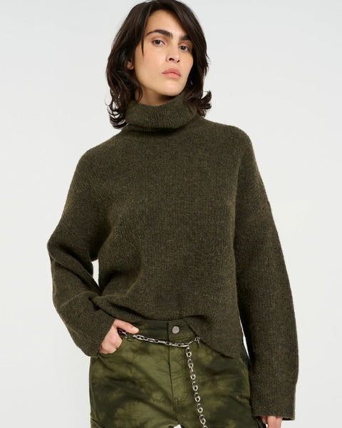 AlphaGZ rollneck Olive Melange