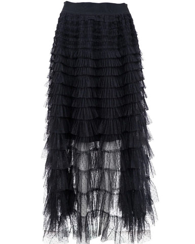 Angelina Mesh Skirt Black