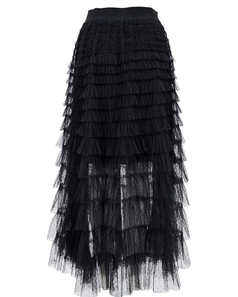 Angelina Mesh Skirt Black