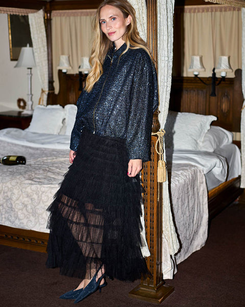 Angelina Mesh Skirt Black