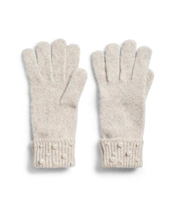 Annabel Gloves Whitecap Gray Beads