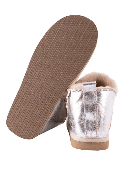 Annie Slippers Honey Silver