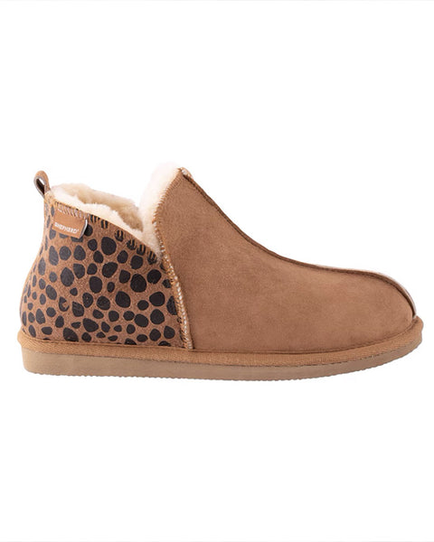 Annie Slippers Leopard Chestnut