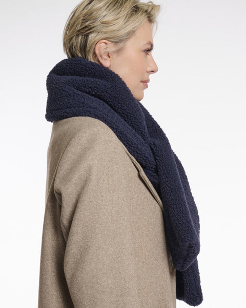 Asho Teddy Scarf Night Grey