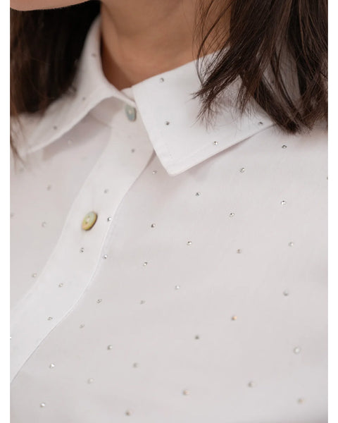 Becca Studs Shirt White