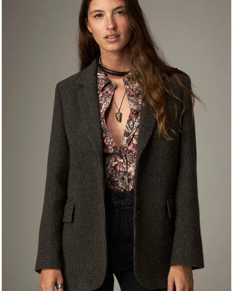 Camaron Blazer City Tweed Mossy