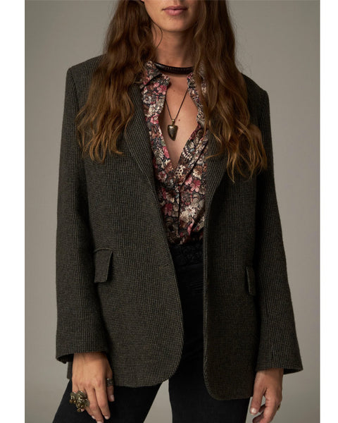 Camaron Blazer City Tweed Mossy
