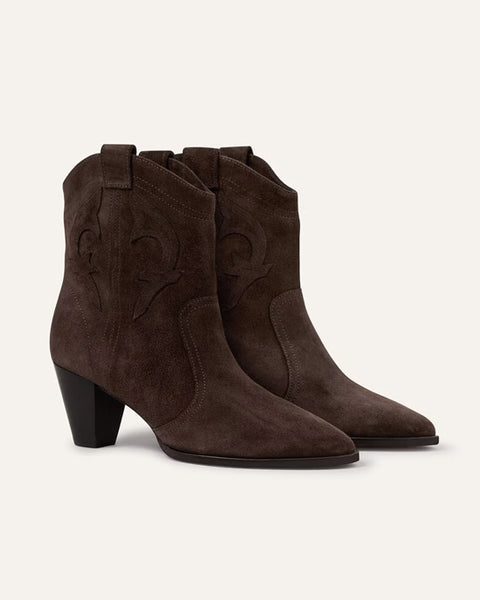 Casey Ankle Boots Chocolate