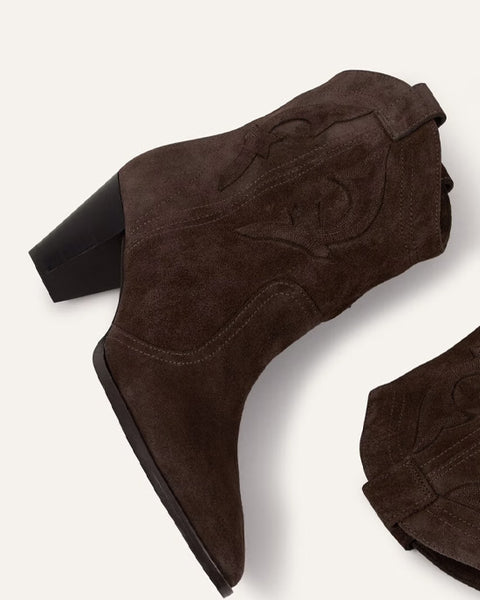 Casey Ankle Boots Chocolate