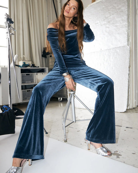 Casey Pants Dusty Blue