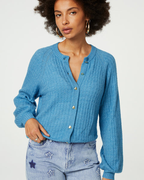 Charlotta Cardigan Venus Blue