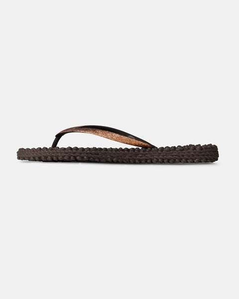 Glitter Flip Flops Prune