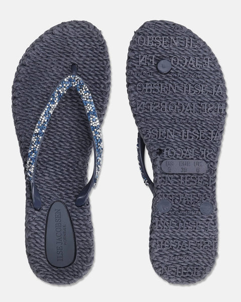Flip Flops w Rhinestones Ombre Blue - shopatstocks