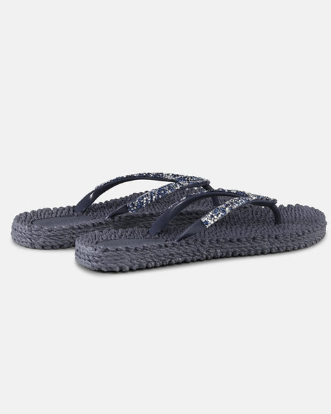 Flip Flops w Rhinestones Ombre Blue - shopatstocks