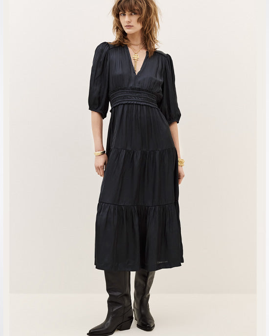 Cleli Dress Blue Ink